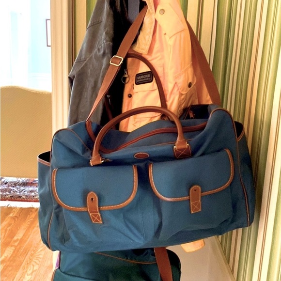 Ralph Lauren Luggage Polo Green Canvas Nylon 1990s Vintage - Picture 1 of 2